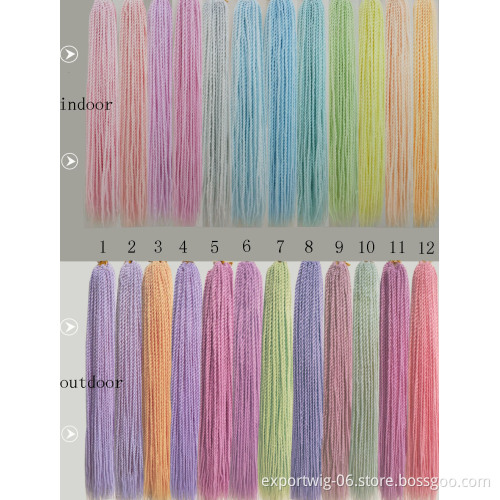 Mood Braids Crochet hair Extensions Thread Decorating Paper Change Mood hair Color Change With Sunlight Braiding Hair